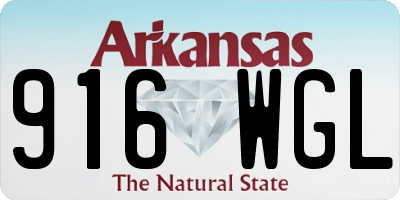 AR license plate 916WGL