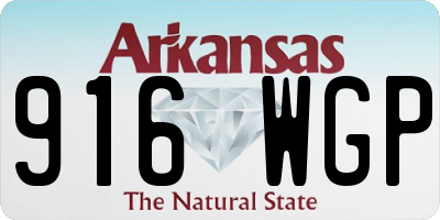 AR license plate 916WGP