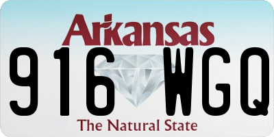 AR license plate 916WGQ