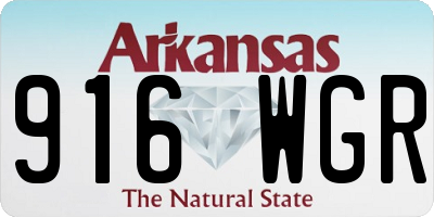 AR license plate 916WGR