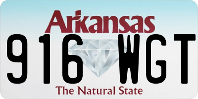AR license plate 916WGT