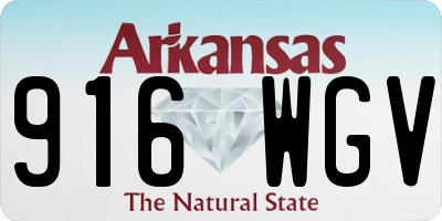 AR license plate 916WGV