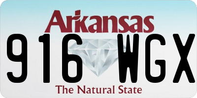 AR license plate 916WGX