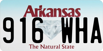 AR license plate 916WHA