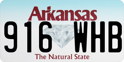 AR license plate 916WHB