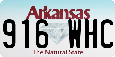 AR license plate 916WHC