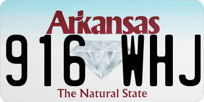 AR license plate 916WHJ