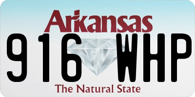 AR license plate 916WHP