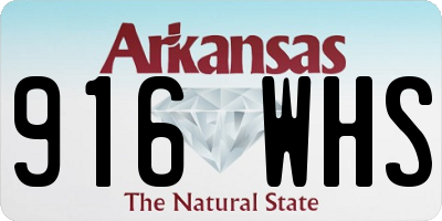 AR license plate 916WHS