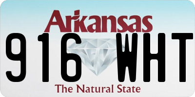 AR license plate 916WHT