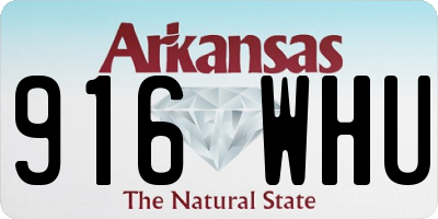 AR license plate 916WHU