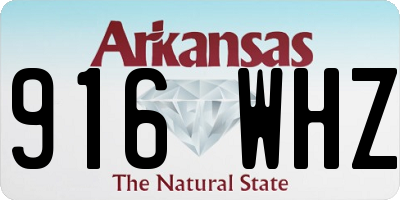 AR license plate 916WHZ