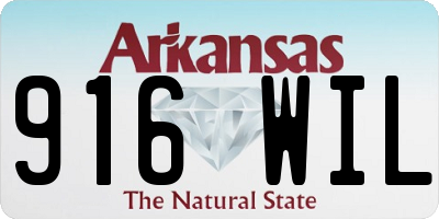 AR license plate 916WIL