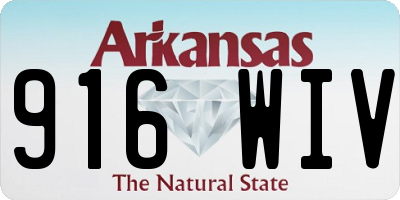 AR license plate 916WIV