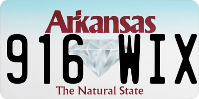 AR license plate 916WIX