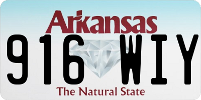AR license plate 916WIY