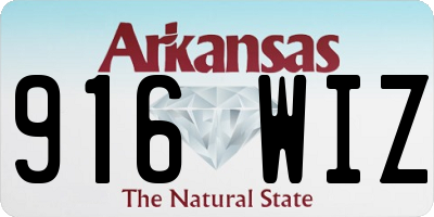 AR license plate 916WIZ