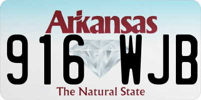 AR license plate 916WJB