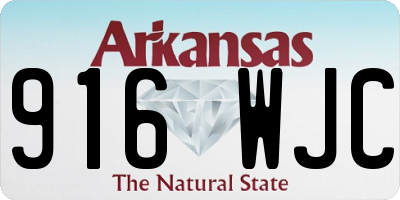 AR license plate 916WJC