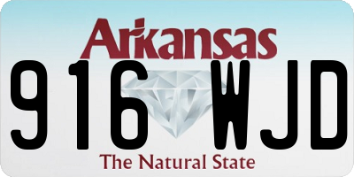 AR license plate 916WJD