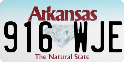 AR license plate 916WJE