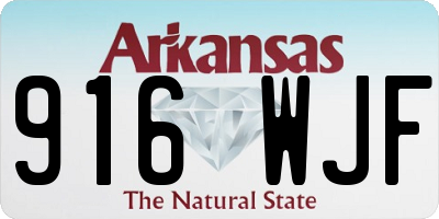 AR license plate 916WJF