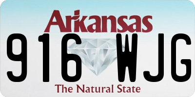 AR license plate 916WJG
