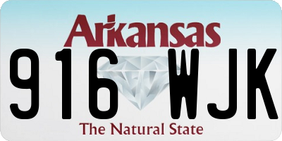 AR license plate 916WJK