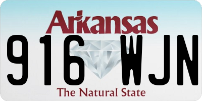 AR license plate 916WJN