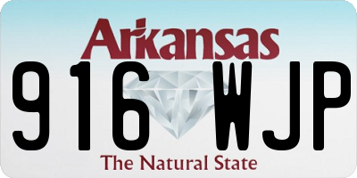 AR license plate 916WJP