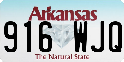 AR license plate 916WJQ