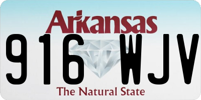 AR license plate 916WJV