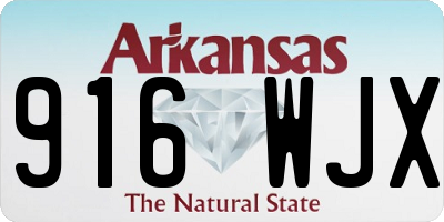 AR license plate 916WJX