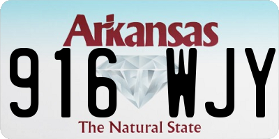 AR license plate 916WJY