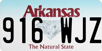 AR license plate 916WJZ