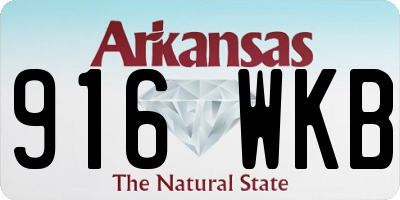 AR license plate 916WKB