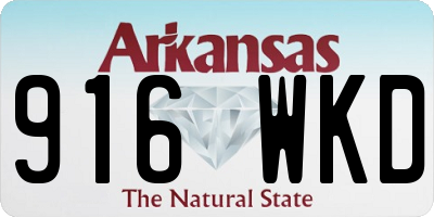 AR license plate 916WKD