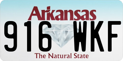 AR license plate 916WKF