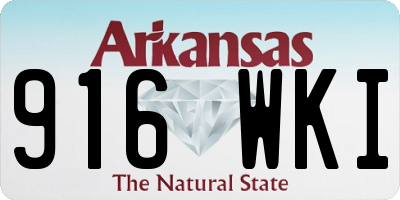 AR license plate 916WKI