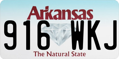 AR license plate 916WKJ