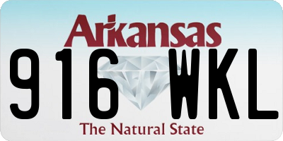AR license plate 916WKL