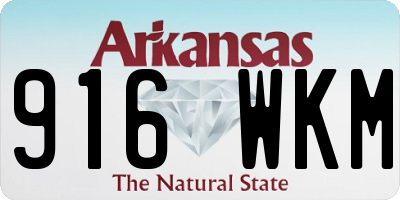 AR license plate 916WKM