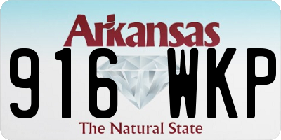AR license plate 916WKP