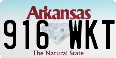 AR license plate 916WKT