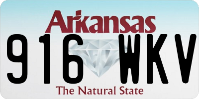 AR license plate 916WKV