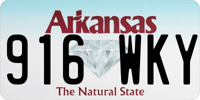 AR license plate 916WKY