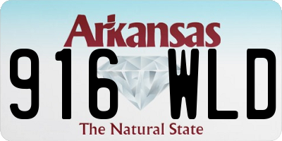 AR license plate 916WLD