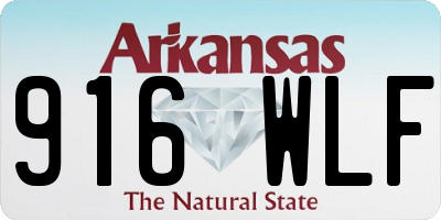 AR license plate 916WLF