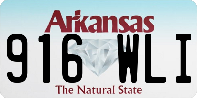 AR license plate 916WLI