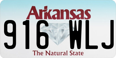 AR license plate 916WLJ